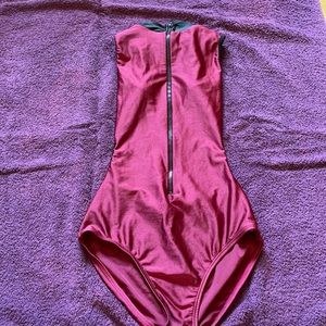 Maroon leotard